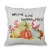 Halloween Thanksgiving Day Pillow Case Pumpkin Sunflower Kasta Kudde Inredning Dekorativ kuddehus Bedroom