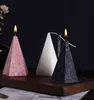 Nordic Style Geometric Cone Scented Candles Home Decor Accessories For bedroom Dining Table Centerpieces Candle Light Dinner Y211229