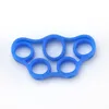 Pinza per dita in silicone Allenatore di forza Fascia di resistenza Impugnatura per mano Polso Barella per yoga Esercizio per arrampicata su roccia HT002