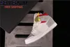 Scarpe congiunta Pagamento Jumpman 1 Mid Light Smoke Fumo Grigio Donne Uomo Basket Off Union 1s bianco