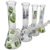 Yeni 10 "Cam Bong Su Boru Beher Bongs Yağ Talimleri Su Boruları Cam Bubbler Pyrex Yağ Burner