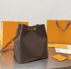 Luxe klassieke ontwerper Handtassen Women Top Kwaliteit Bag Mode emmer Schouder Kruiskoppeling Plain Lederen snaar Takken Casual schoudertassen Handtas
