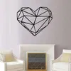 Väggklistermärken Kreativitet Geometri Heart Art Decor Bedroom Nursery Decoration Klistermärke Väggdekaler Väggklistermärke