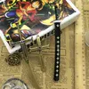 Cwfdy 6pcs / set One Piece Keychain Trafalgar Law Key Ring Holder Dracule Mihawk Black Sword Toy Key Chain Men Chaveiro Cosplay H0915