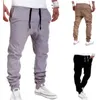 Męska Moda Dorywczo Jogger Spodnie Pracy Dres Sznurek Kieszenie Drop Crotch Baggy Spodnie Streetwear Harem Spodnie Spodnie Y0811