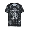 큰 크기 7xl 티셔츠 남자 여름 반팔 레트로 프린트 캐주얼 T 셔츠 streetwear 재미 있은 티셔츠 탑스 아이스 실크 브랜드 의류 210527