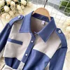 Verkäufe Herbst Winter Basic Wear Frauen Elegan Büro Dame Arbeit Patchwork Langes Kleid Einreiher Robe Wind Shirt 210514