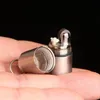 Mini briquet à kérosène, outils de cuisine de camp, capsule portable en métal, équipement EDC étanche, petit briquet d'arachide, porte-clés allume-feu 2024