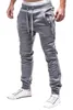 Herrbyxor bomull jogging sweatpants sportkläder stickade byxor kläder 3xl 2021 sommar