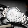 orologi di moda orologi da polso quadrante bianco cinturino in pelle orologio al quarzo regalo di San Valentino