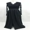 Casual Dresses Women Summer Spring Clothes Lace Long Sleeve V-Neck Party Formal Cocktail Wedding Dress Regular Size Pullover Polyester