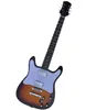 Guitarra eléctrica con diapasón de palisandro con golpeador blanco, afinadores cromados, se puede personalizar