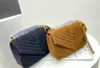 Kadın Niki Tasarımcı Kürk Deri Omuz Messenger Çanta Moda Altın Zincir Omuz Çantaları Klasik Bayanlar Deri Cüzdan Tote Çanta