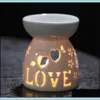 Fragrance Lamps Home Fragrances Decor Garden Ceramic Oil Burners Wax Melt Holders Aromatherapy Essential Aroma Lamp Diffuser Candle Tealig