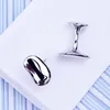 KFLK JEINDY SHIRT PEAS Cufflink for Mens Brand Cuff Link Whatle Noce Designer Buttons Wysokiej jakości goście 7830807