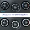 Car Ignition Key Ring Diamond Sticker 3D Switch Cover for Auto Motorcycle Styling Rhinestone Decoration Key Circle