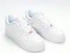 Authentic 1 Low White '07 Shoes Men Women 1S High All-White Airforces1s Outdoor Sports Tennis With Original Box Size US4-12