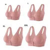 Reggiseno per adulti stile gilet con imbottitura interna rimovibile senza anello in acciaio per mamme domestiche Reggiseno premaman in puro cotone con apertura frontale Y0925