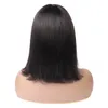 Ishow Short Bob Wigs Straight Human Hair Wigs with Bangs Loose Body Peruvian None Lace Wigs Indian Hair Malaysian