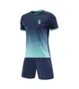 Lech Poznan Men's Tracksuits high-quality leisure sport outdoor training suits with short sleeves and thin quick-drying T-shirts