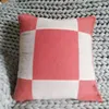 Vävd ullsoffa kuddefodral Letter Plaid Home Throw Pillowcase Vuxen sängkläder Kuddar täcker kudde två storlekar