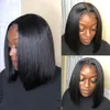 13x4 Lace Frontal Wigs Straight Short Bob Wig Lace Front Human Hair Wigs For Women Pre Plucked Mongolian Remy