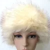 Baş Bandı Sahte Kürk Kar Kapağı Kayak Şapkası Kulak Isıtıcı Kış Kalın Kulaklıklar Kabarık Sıcak Dış Mekan Şapkaları
