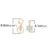 سلاسل المفاتيح 1PCS Doreen Box Christmas Snowflake -Chkin -key -key Ring Golden Clear Rhinestone Accessories 10.7 × 3cm Fred22