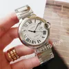 Classic Men Automatic Mechanical Calendar watch Stainless Steel Silver white Sapphire Smooth Bezel Rome Number Sport Wrist watch