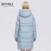 Miegofce冬の女性のコートシンプルなファッションロングジャケット女性プロのパーカーフェムメ冬コートD21858 211130