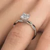 Eheringe, klassischer Damen-Verlobungsschmuck, luxuriöser Prinzessinnenschliff, quadratische CZ-Steine, perfekte Qualität, weiblicher Ring, Jahrestagsgeschenk