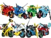 80 sztuk 61015 31050 61040 Fajny motocykl z bronią dla dzieci wczesnej edukacji zestawy cegieł zabawki dla dzieci prezent X0503