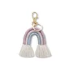 3 tier style C rianbow bohemian tassel key chain rings Nordic Style ornament bag handbag pendant charms hand woven national style hanger hangtag decoration WHngf