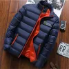 2021 National Geographic Men 's Down Jacket 새로운 다운 재킷 스탠드 업 칼라 긴팔 남자 가을과 겨울 지퍼 Y1103