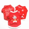 Merry Christmas Dog Clothes for Dogs Coat Chihuahua Winter Santa Claus Printed Fleece Warm Dog Hoodies Pet Clothing Dog Sweater