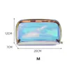 Makeup Case TPU Glänsande kosmetiska väskor Transparent Pouch Ladies Jelly Bag Portable Make Up Organizer Box Cases