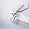 U7 Punk Rock ожерелье Uzi винтовка формы кулон цепь крутые мужчины ювелирные изделия подарок для него P1159