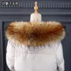 Women Luxury Fur Collar Faux Raccoon Fur Winter Coat Scarves Big Size Warm Men Children Jackets Decor Female Fashion Wraps Cg08 H0923