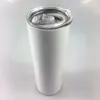 20oz sublimatie rechte taps toelopende skinny tumblers lege witte slanke roestvrijstalen kopjes 20 oz vacuüm geïsoleerde dubbelwandige mokken