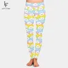 Letsfind 3D Kawaii Ciekawe chmury Drukuj Kobiety Spodnie zimowe Moda Wysoka Talia Plus Size Fitness Elastyczne Pełne Legginsy 211117