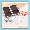 Andere handgereedschap Home Garden 7pcs Nagels Kit roestvrij staal Clippers Trimmers Pedicure Scissor Nail Clipper Sets Manicure Set Beauty Tool