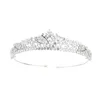 Haarclips Barrettes Myfeivo Luxe Volledige zirkoon bruids kroon elegante hoofdband prinses bruiloft tiaras hoofdtooi accessoires HQ0887