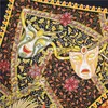 Twill Silk Scarf Women Tree Mask Printing Square Scarves Fashion Wraps Female Foulards Large Hijab Shawls Neckerchief 130CM 130CM265D