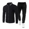 Marca Homens Tracksuit 2 Peças de Primavera Masculina Outono Sportswear Casual Jaquetas De Zíper Calças Conjunto De Moletom Sports Terno Define Correstsuits