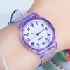 Designer horloge merk horloges luxe horloge quartz pols jelly voor meisje jongen klokken sport baby student transparant plastic