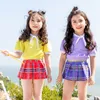 Çocuklar için Mayo Takım 3 Parça ile Yüzme Kapı Kızları Mayo Upf50 UV Koruma Şeker Renk Mayo Kız Beachwear Kids8860153