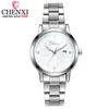 Ченси женские кварцевые часы дамы верхний бренд роскошные часы наручные часы женские белые часы девушка 2021 мода Relogio Feminino Q0524