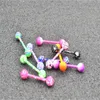 100pcs body body Jewelry Piercing Ling Ling Farbells Nipple Bar Mix Mix Nice Nice Christmas Gift 2278 Q28765306