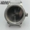 Cassa dell'orologio in acciaio inossidabile argento da 46 mm adatta ETA 6497 6498, movimento Sea gull ST3600