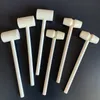 Mini martelli in legno Martello multiuso in legno naturale per bambini Giocattoli educativi per l'apprendimento Mazze per aragosta granchio Martelletto martellante DWF393